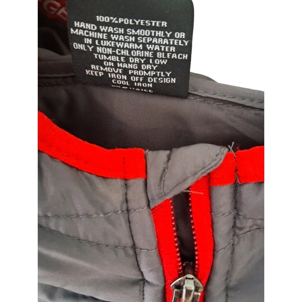 University of Wisconsin Men's Gray & Red Hooded Jacket